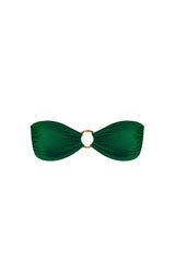 Cece Emerald Bandeau Bikini Top