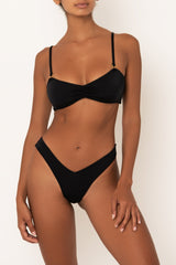 black high waisted bikini bottoms on body