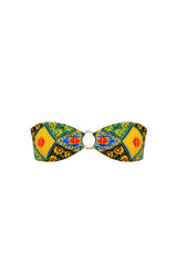 Cece Baroque Bandeau Bikini Top